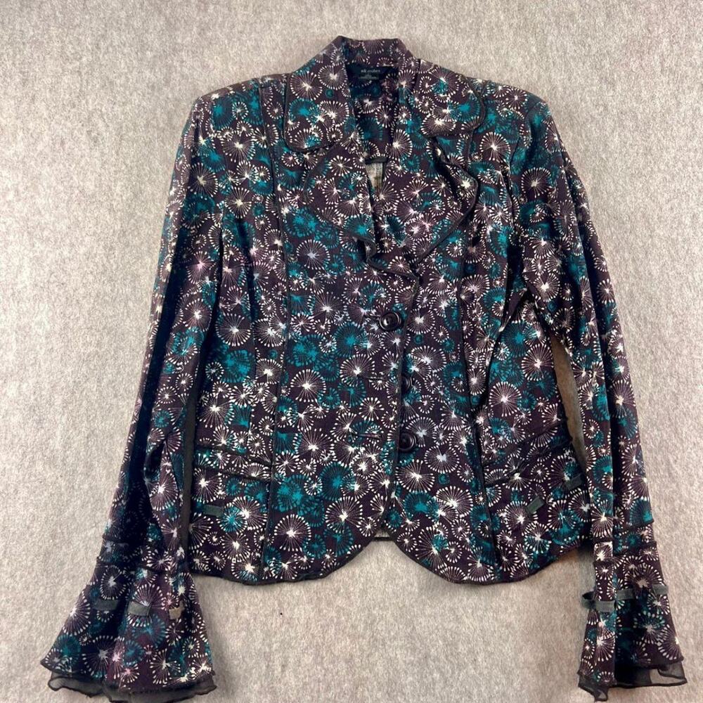 ali Miles Floral patterned blazer